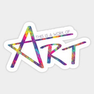 Work of Art Sticker